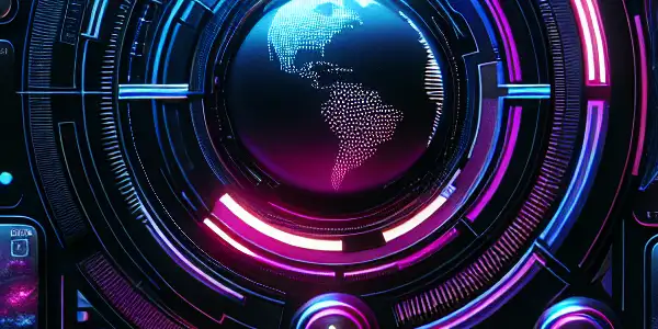 A sleek digital interface showcasing a curated adult content directory with vibrant icons and a futuristic aesthetic.