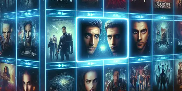 A modern film platform interface showcasing Japanese adult films with vibrant thumbnails and engaging digital elements.